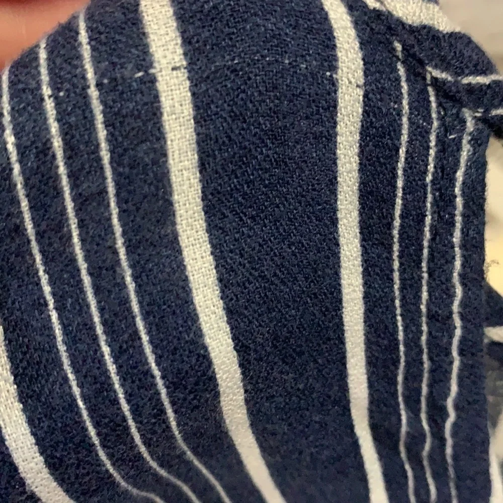 Roxy Women's Highland Escape Horizontal Striped Long Sleeve Navy Skater Dress - Picture 9 of 11